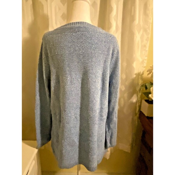 Talbots Blue Knit Sweater Size XL - Picture 4 of 5